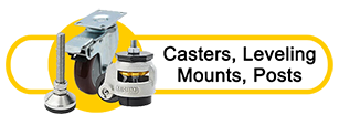 casters leveling mounts posts