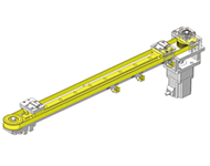 Timing pulley drive transfer mechanism