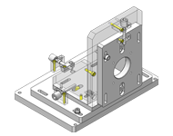 Simple 3-axis adjustment mechanism