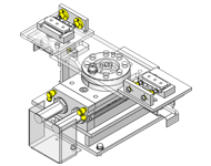 Work transfer jig change mechanism