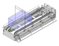 Basket transfer chain conveyor