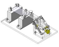 Low-impact, constant force manual clamp mechanism