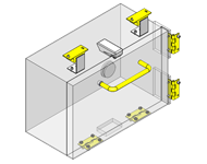 Control box door mechanism