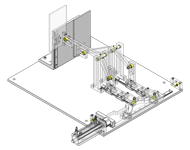 Escape shutter by cam and link