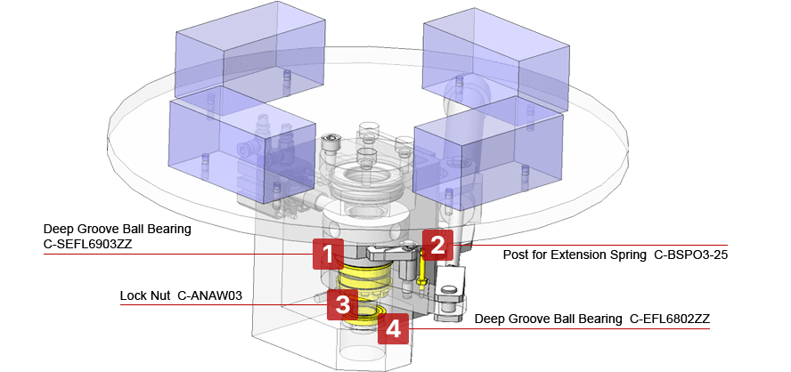 Intermittent Rotational Drive by Air Cylinder